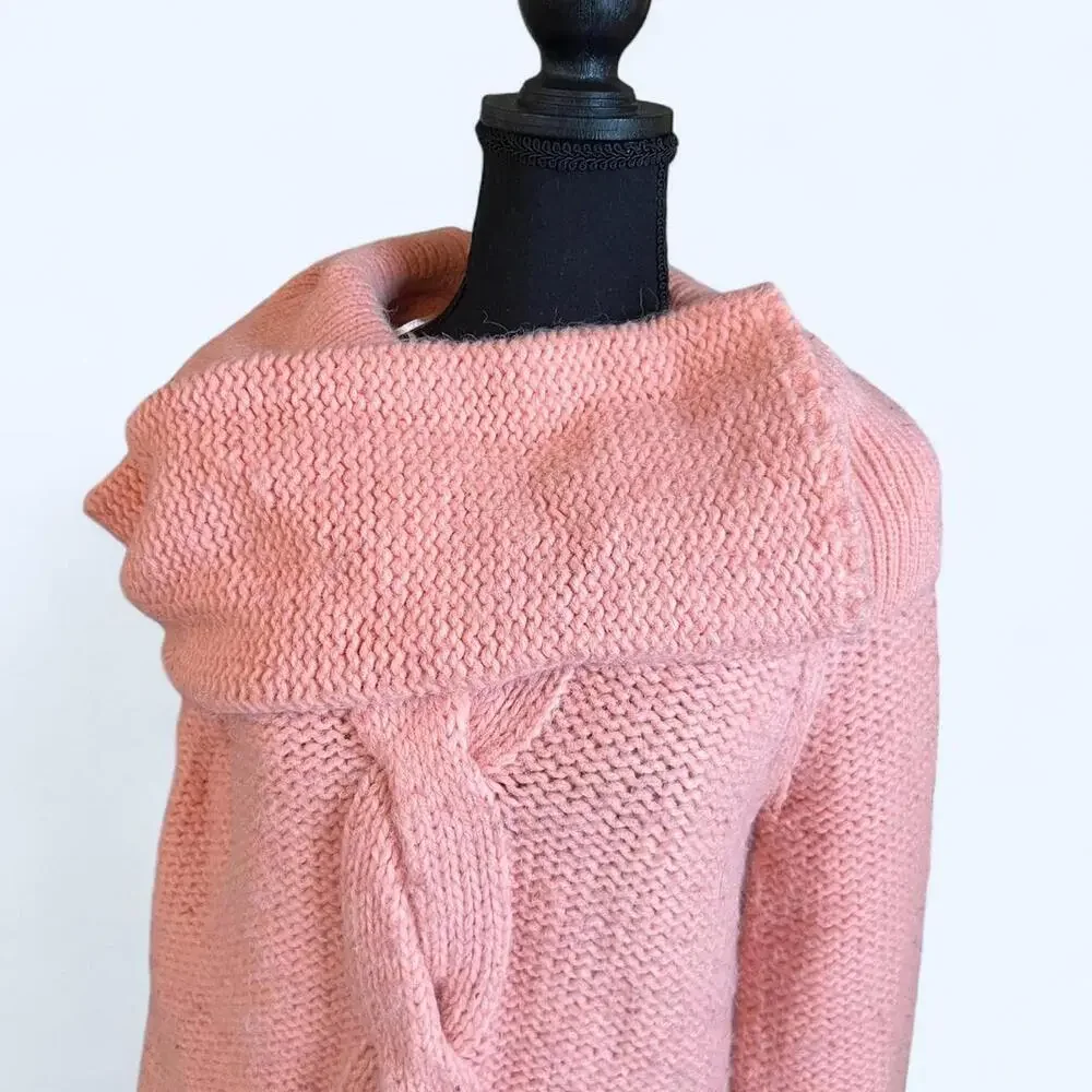 Vintage Y2K Michael Kors Bell sleeve pink knit sweater Size Large